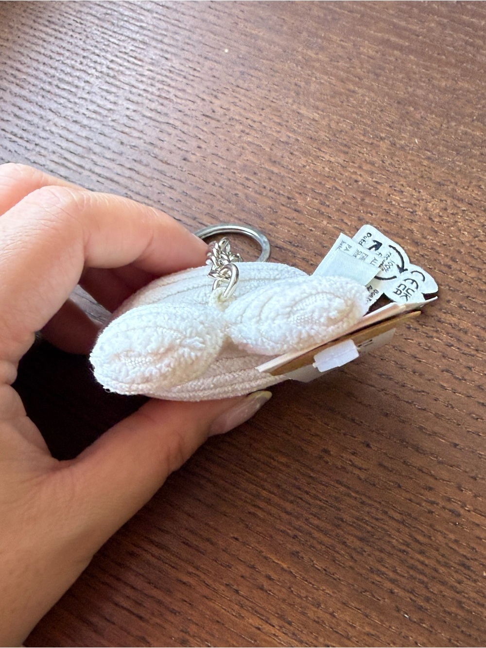 Miffy Bon Ton Toys Flat ECO Corduroy Keychain Bag Charm - Off White - Picture 11 of 11